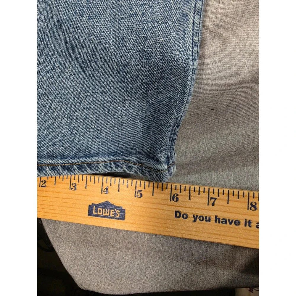 Calvin Klein Jeans Mens 34x32 Light Wash Straight Leg Denim Blue Pants W34 L32